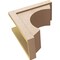 Ekena Millwork 10"W x 20"D x 20"H Classic Emerson Rough Cedar Woodgrain TimberThane Corbel, Primed Tan CORUR10X20X20EMRRCPR - alternate 2